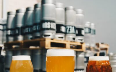 What are the key ingredients used in brewing ale beer, and how do they impact the flavor and aroma?